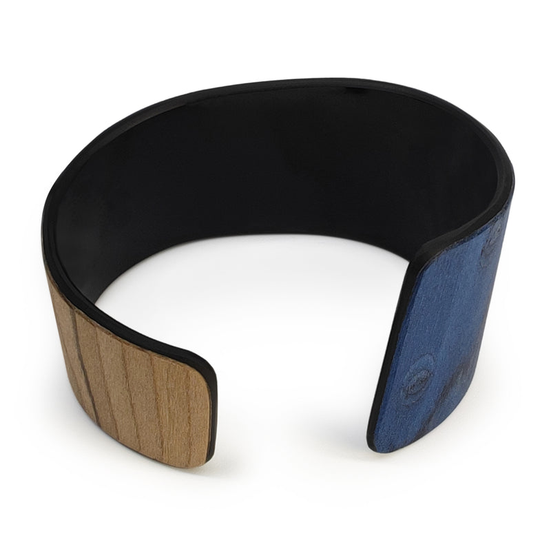 BRAZALETE ARBOREAL - Unisex - Hecho a mano - Chapa de madera natural
