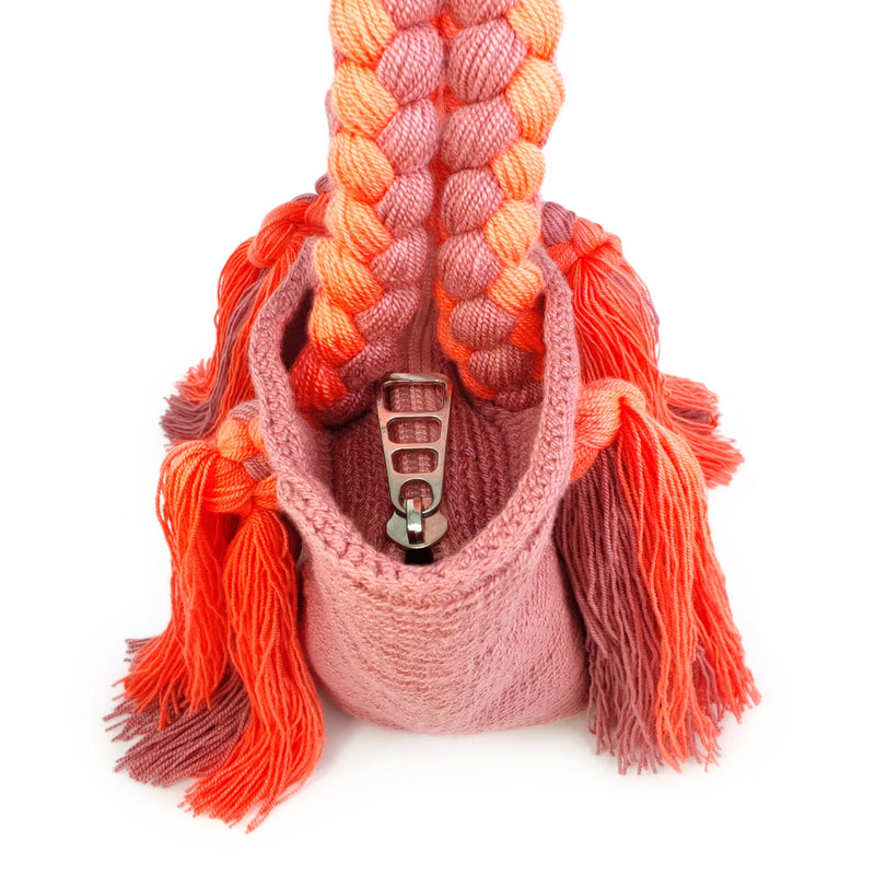 BOLSO WAYUU UMAKI - Tamaño MINI - Tejido manualmente a ganchillo por mujeres de la comunidad indígena Wayuu en La Guajira (Colombia)