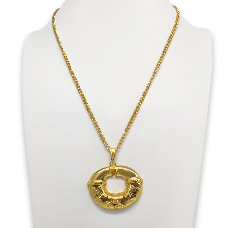 COLLAR ELDORADO TAIRONA - Hecho a mano - Bañado en oro de 24 quilates