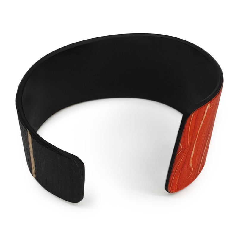 BRAZALETE ARBOREAL - Unisex - Hecho a mano - Chapa de madera natural