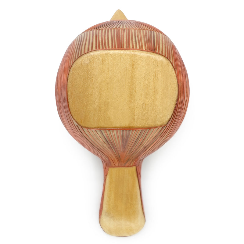 AVE DECORATIVA ANDINA - El arte del tamo - Madera decorada con paja de trigo y cebada (enchapado en tamo)