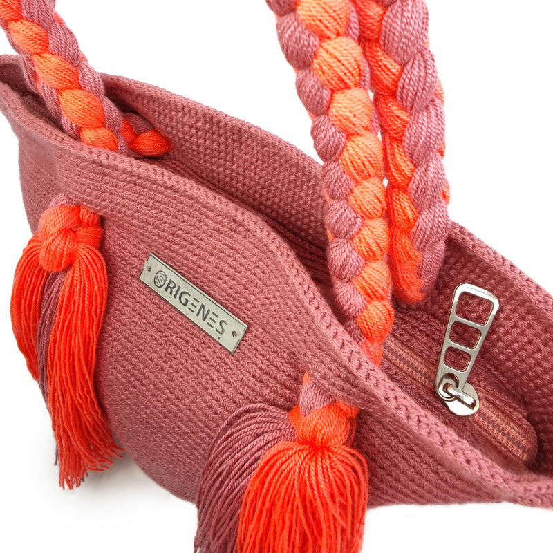 BOLSO WAYUU UMAKI - Tamaño MINI - Tejido manualmente a ganchillo por mujeres de la comunidad indígena Wayuu en La Guajira (Colombia)