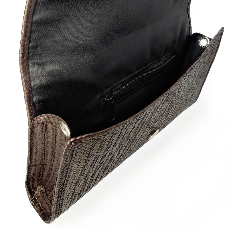 CLUTCH ZENÚ - Hecho a mano - Caña brava trenzada (caña flecha)