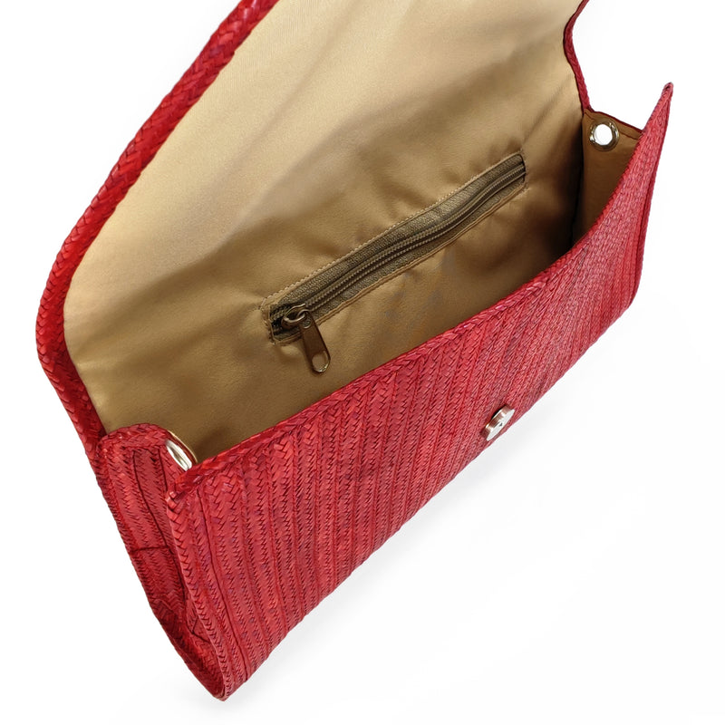 CLUTCH ZENÚ - Hecho a mano - Caña brava trenzada (caña flecha)