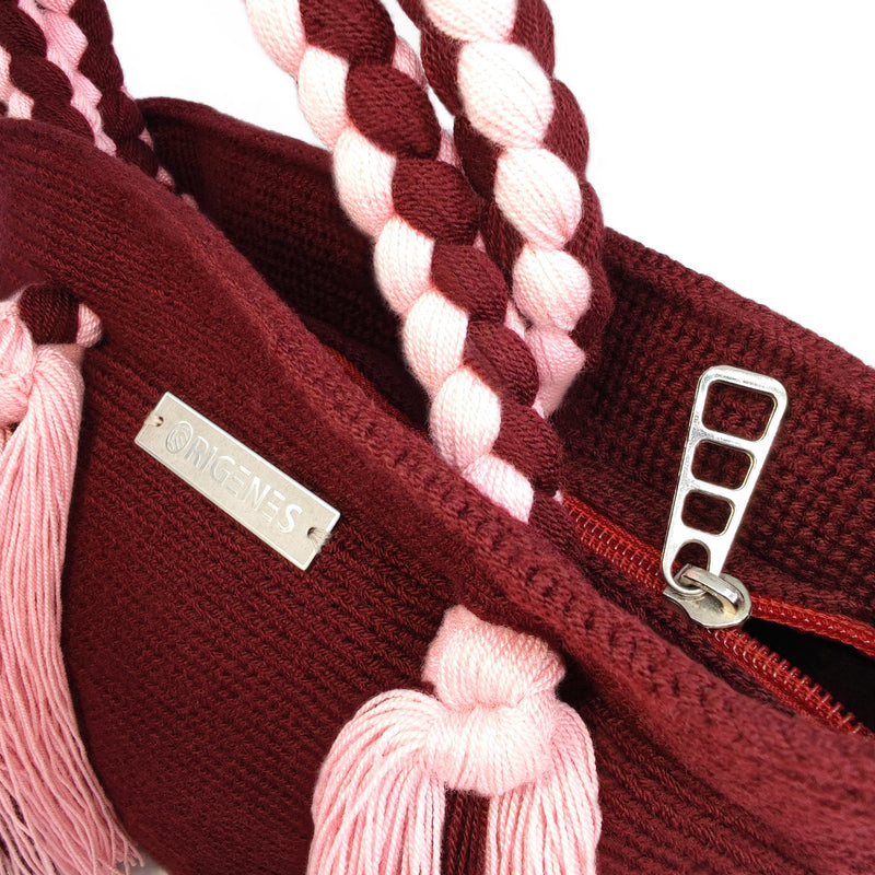 BOLSO WAYUU UMAKI - Tamaño MINI - Tejido manualmente a ganchillo por mujeres de la comunidad indígena Wayuu en La Guajira (Colombia)