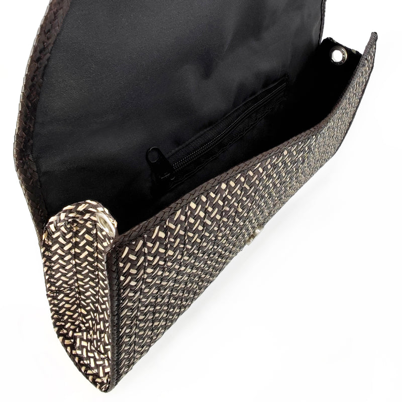 CLUTCH ZENÚ - Hecho a mano - Caña brava trenzada (caña flecha)