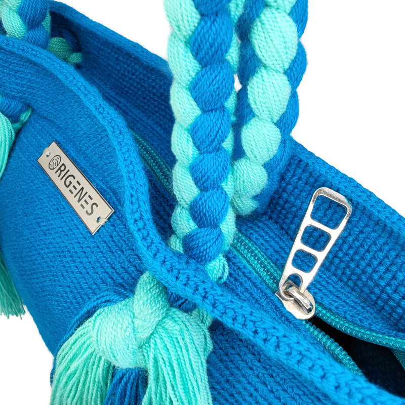 BOLSO WAYUU UMAKI - Tamaño MINI - Tejido manualmente a ganchillo por mujeres de la comunidad indígena Wayuu en La Guajira (Colombia)