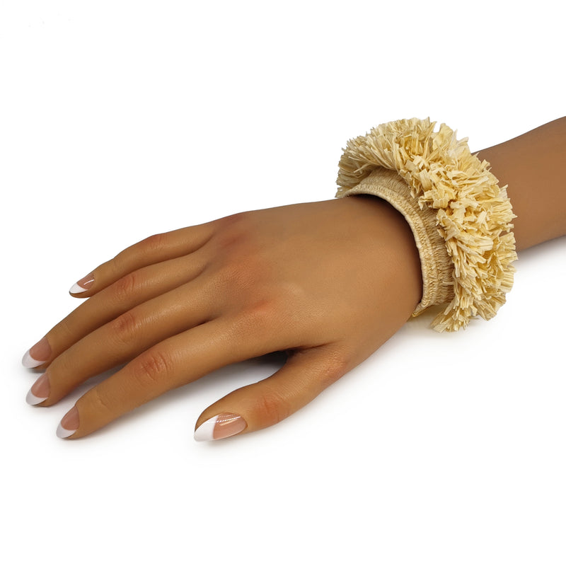 BRAZALETE MAÏZA - Hecho a mano - Bañado en oro de 24 quilates - Hojas de maíz