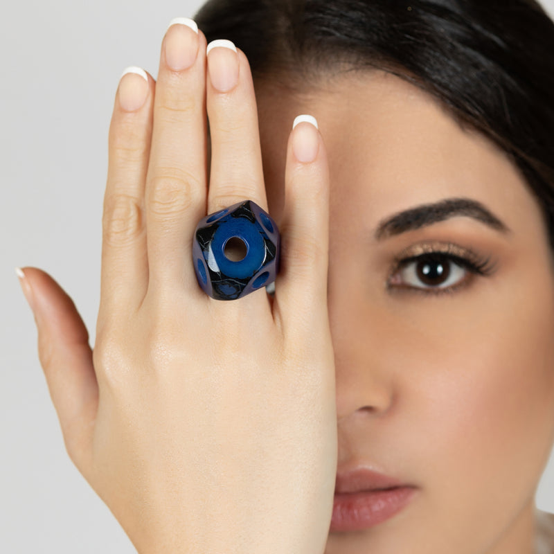 ANILLO GÉNESIS - Hecho a mano - Tagua (marfil vegetal)