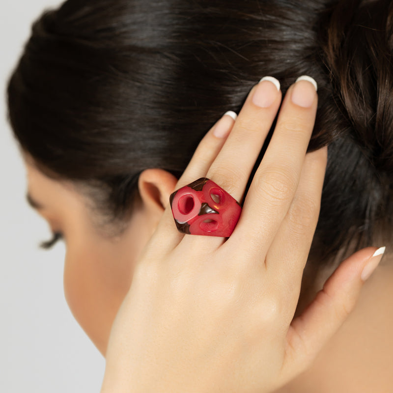 ANILLO GÉNESIS - Hecho a mano - Tagua (marfil vegetal)