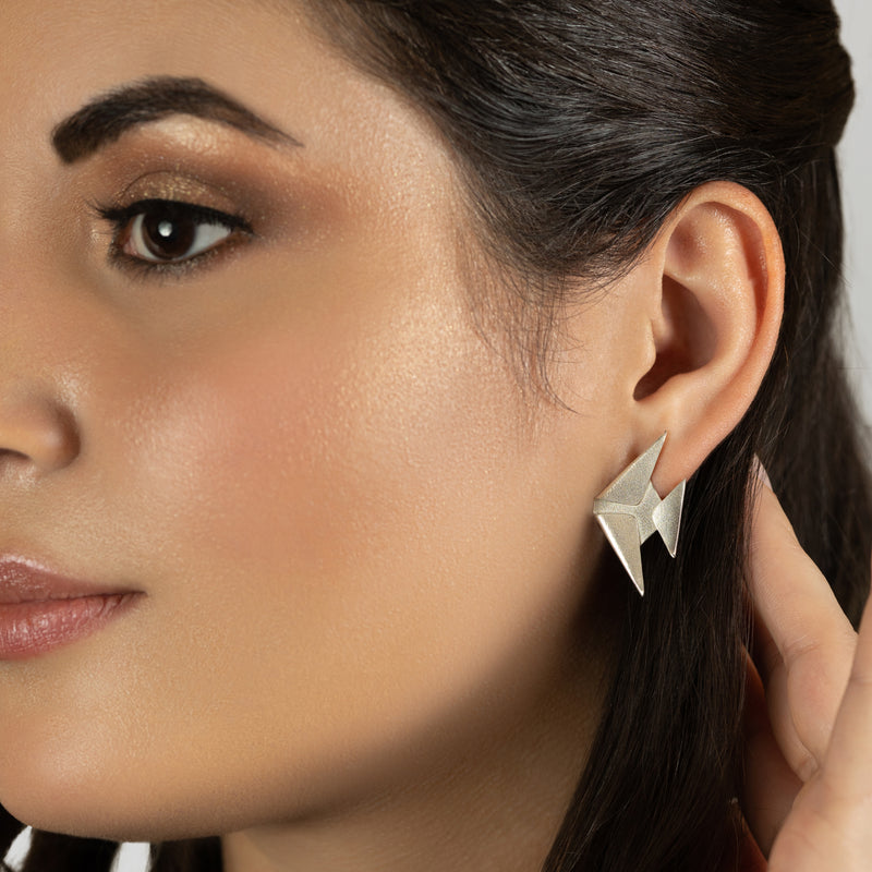 PENDIENTES MARINA FISH - Hechos a mano - Plata