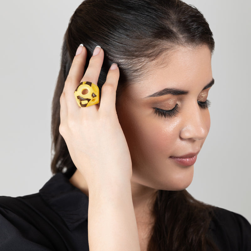 ANILLO GÉNESIS - Hecho a mano - Tagua (marfil vegetal)