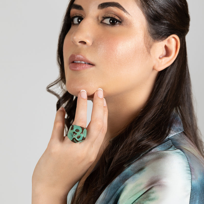 ANILLO GÉNESIS - Hecho a mano - Tagua (marfil vegetal)