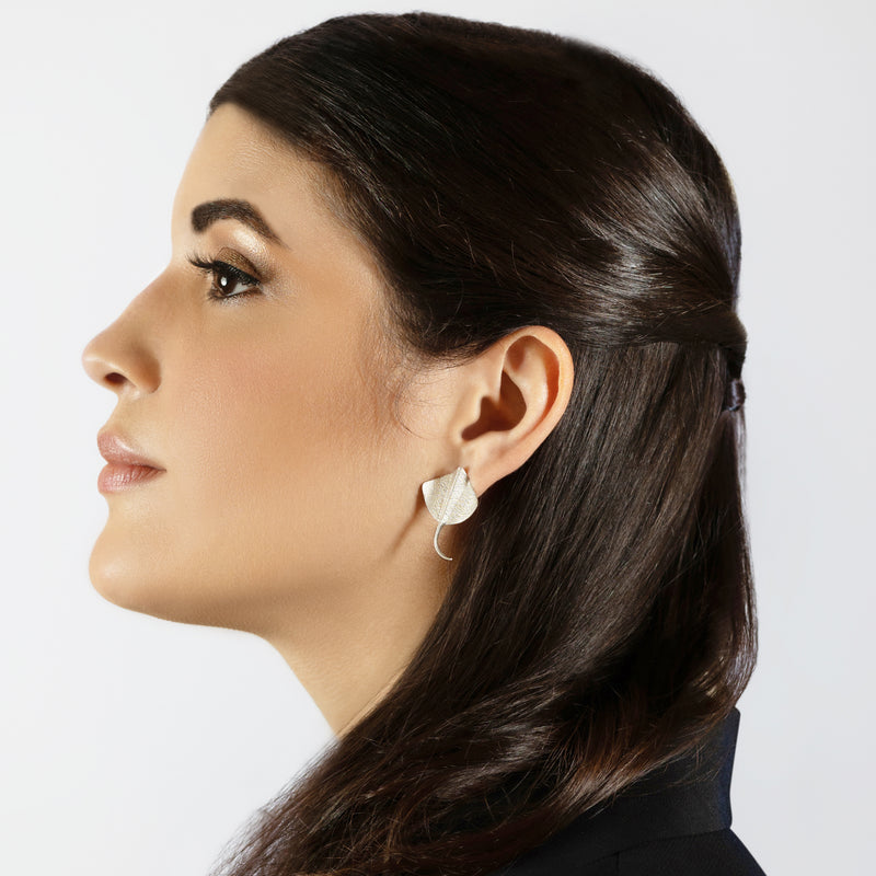 PENDIENTES MARINA RAY - Hechos a mano - Plata