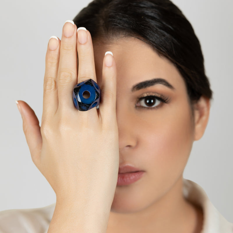 ANILLO GÉNESIS - Hecho a mano - Tagua (marfil vegetal)