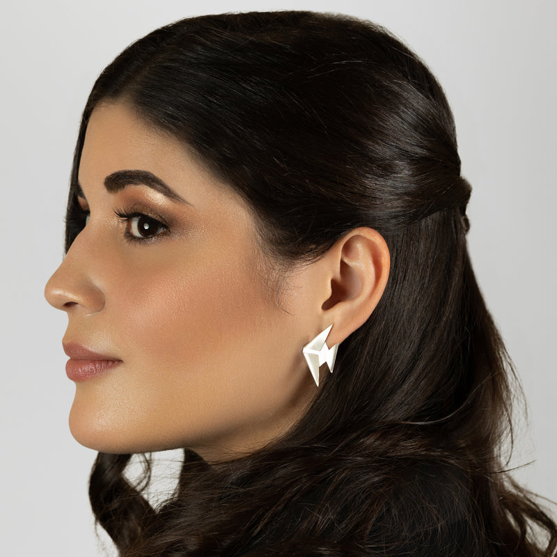 PENDIENTES MARINA FISH - Hechos a mano - Plata