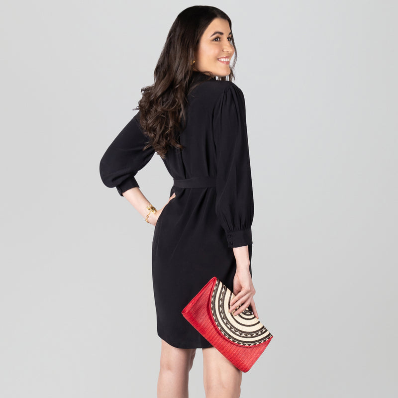 CLUTCH ZENÚ - Hecho a mano - Caña brava trenzada (caña flecha)