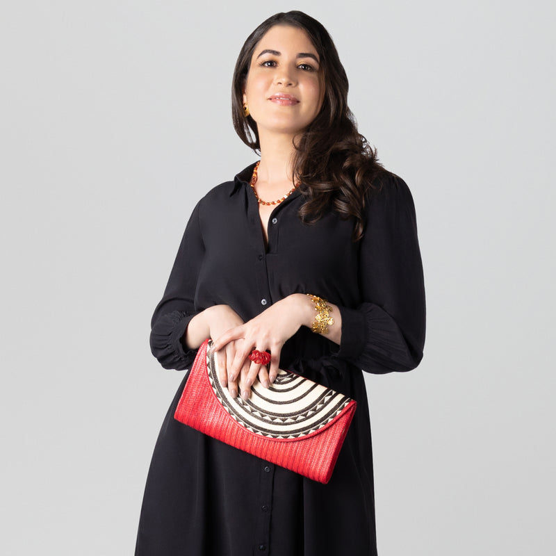 CLUTCH ZENÚ - Hecho a mano - Caña brava trenzada (caña flecha)