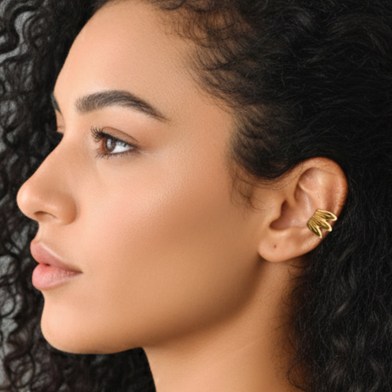 EARCUFF MUISCA ALITA - Unisex - Hecho a mano - Bañado en oro de 24 quilates