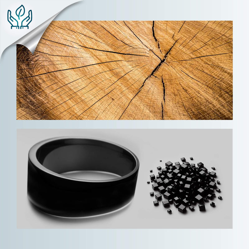BRAZALETE ARBOREAL - Unisex - Hecho a mano - Chapa de madera natural