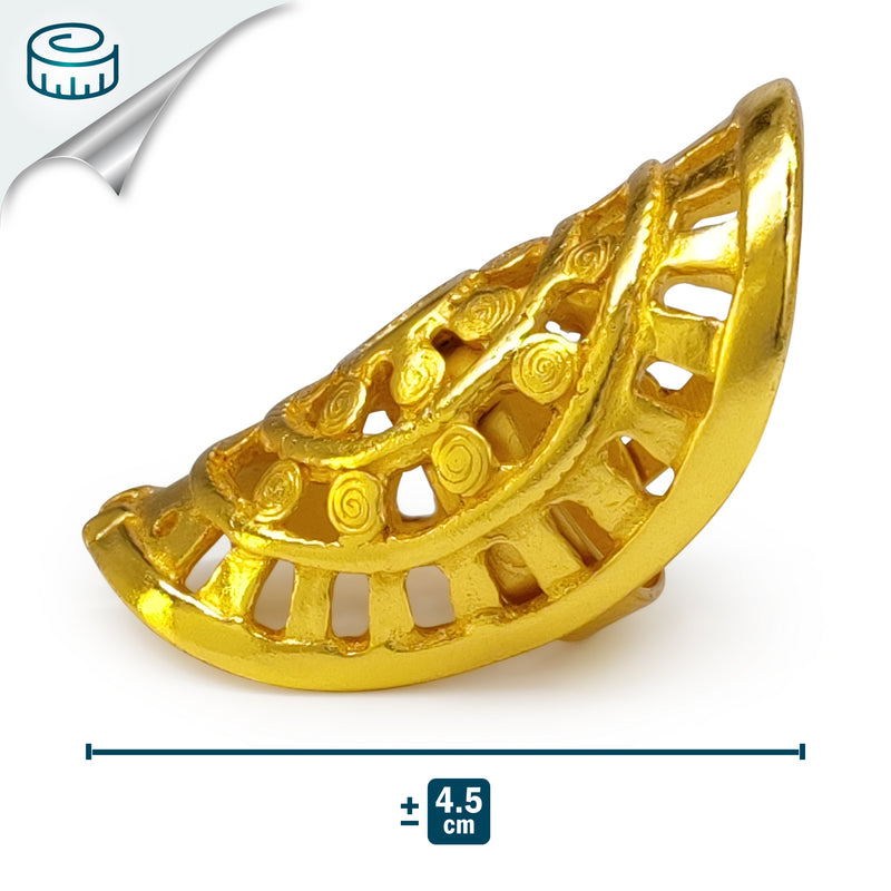 ANILLO RONDA - Hecho a mano - Bañado en oro de 24 quilates