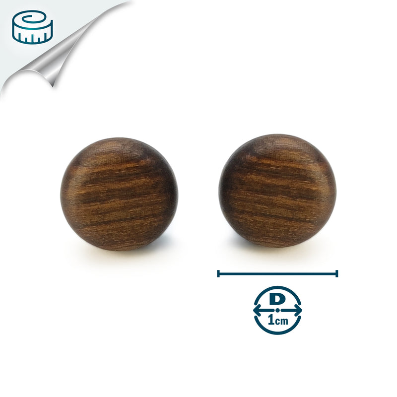 PENDIENTES WOODIE TRIO - Hechos a mano - Reversibles - Madera contrachapada de 3 capas cruzadas