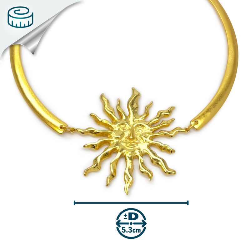 COLLAR SUNNIE - Hecho a mano - Bañado en oro de 24 quilates