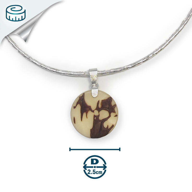 COLLAR YARA - Hecho a mano - Plata fina 999 - Tagua (marfil vegetal)