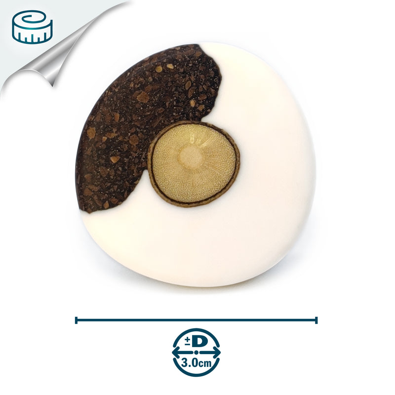 ANILLO CAFECITA - Hecho a mano - Ajustable - Posos de café, madera recuperada
