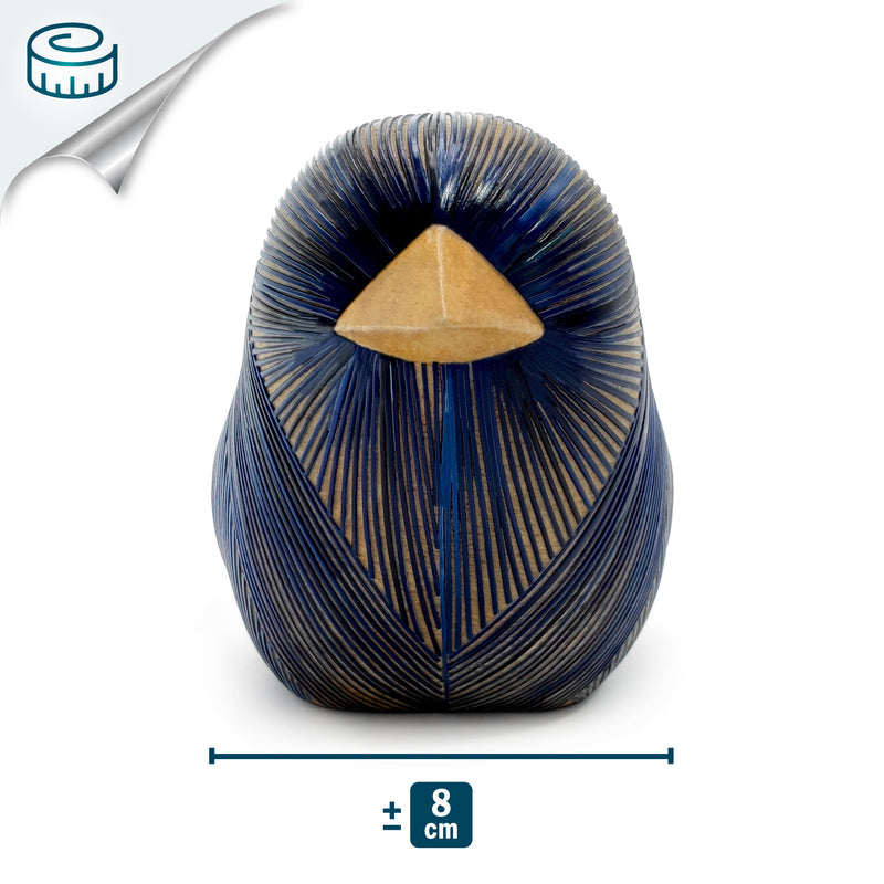 AVE DECORATIVA ANDINA - El arte del tamo - Madera decorada con paja de trigo y cebada (enchapado en tamo)