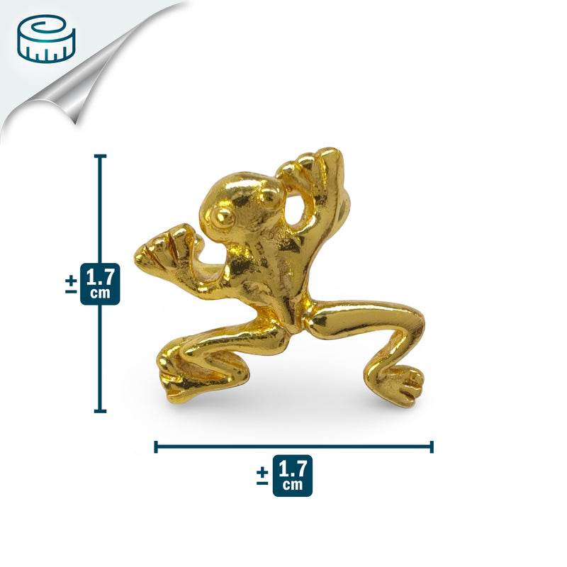 EARCUFF MUISCA RANA - Unisex - Hecho a mano - Bañado en oro de 24 quilates