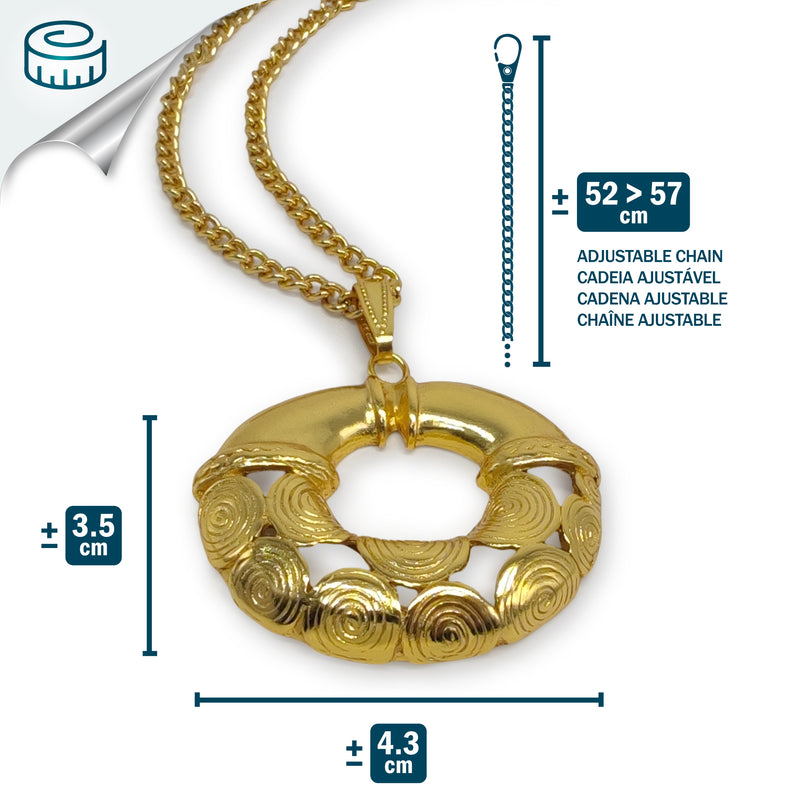 COLLAR ELDORADO TAIRONA - Hecho a mano - Bañado en oro de 24 quilates