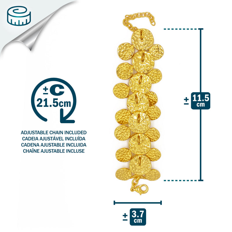 BRAZALETE GLEAMVINE - Hecho a mano - Bañado en oro de 24 quilates