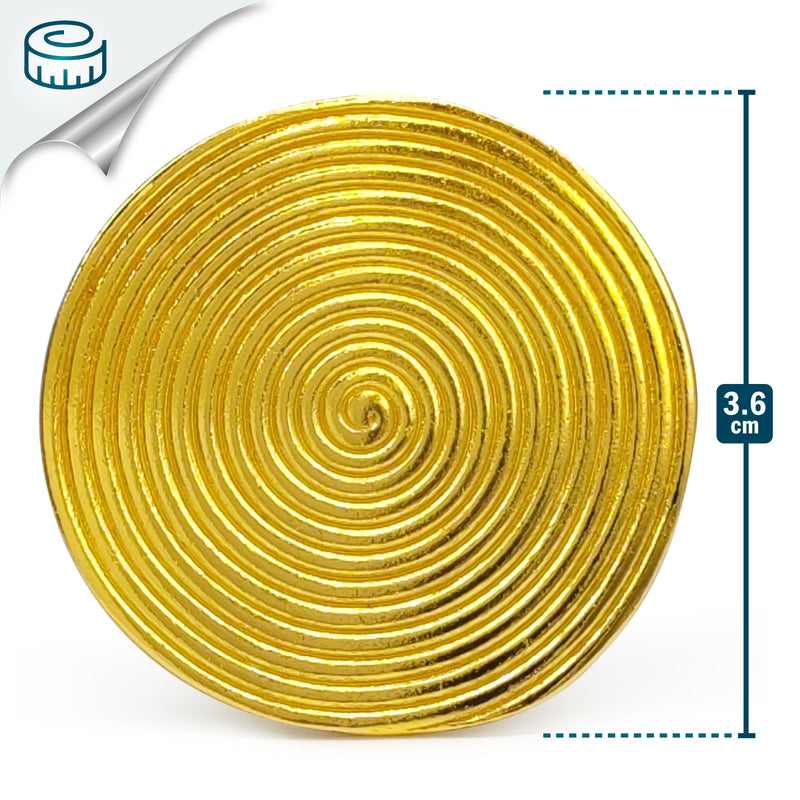 ANILLO CYCLO - Hecho a mano - Bañado en oro de 24 quilates