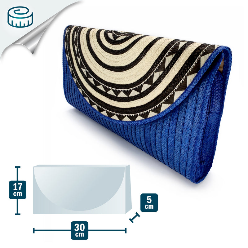 CLUTCH ZENÚ - Hecho a mano - Caña brava trenzada (caña flecha)