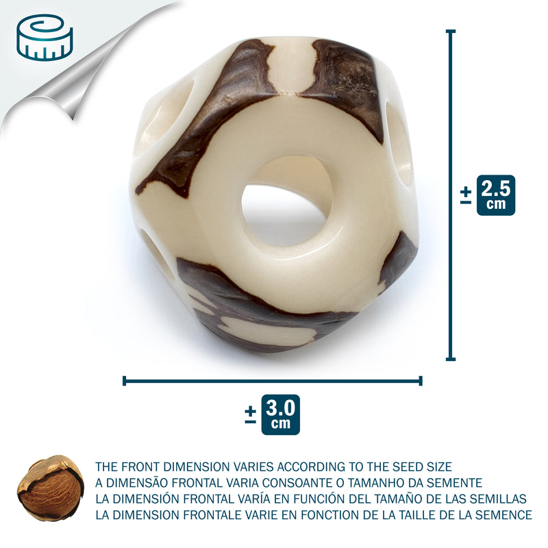 ANILLO GÉNESIS - Hecho a mano - Tagua (marfil vegetal)