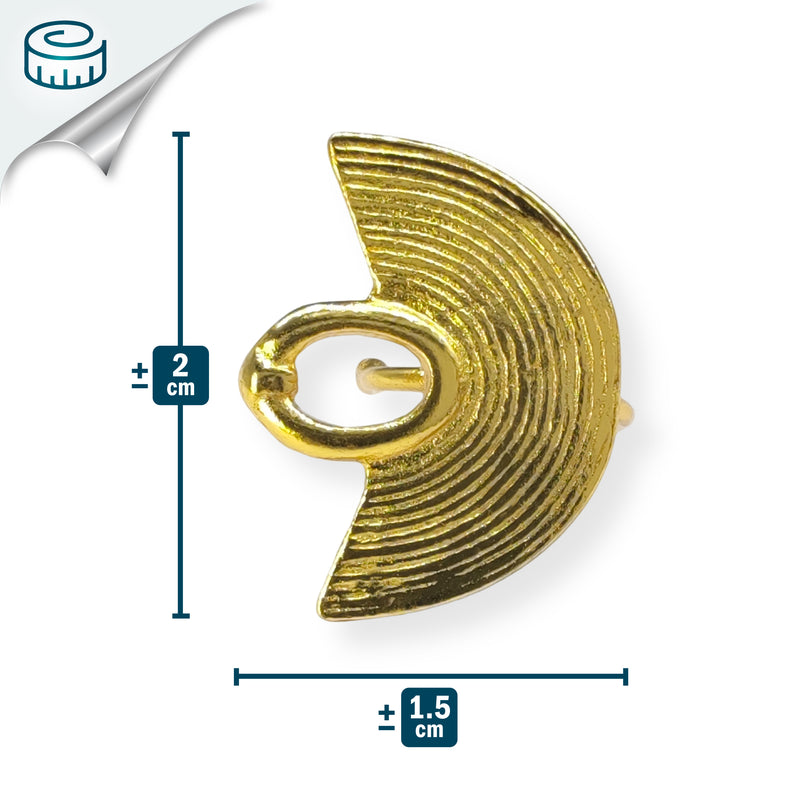 EARCUFF MUISCA NARIGUERA - Unisex - Hecho a mano - Bañado en oro de 24 quilates