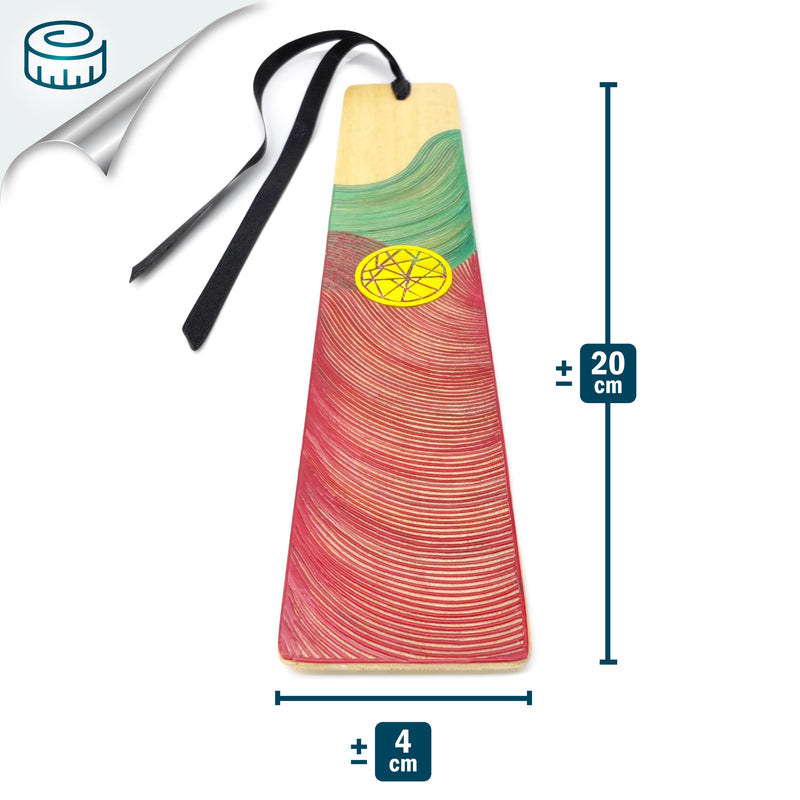 MARCAPÁGINAS PORTUGAL - COLECCIÓN DE EQUIPOS NACIONALES - El arte del tamo - Madera clara decorada con paja de trigo y cebada (enchapado en tamo)