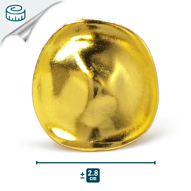 ANILLO ANAÏS - Hecho a mano - Bañado en oro de 24 quilates