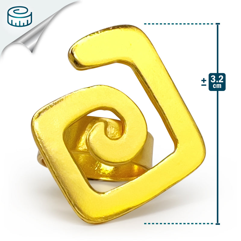 ANILLO ALMA - Hecho a mano - Bañado en oro de 24 quilates