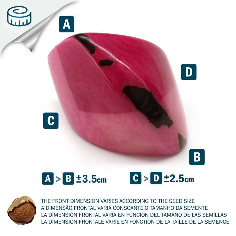 ANILLO GÉNESIS CURVO - Hecho a mano - Tagua (marfil vegetal)