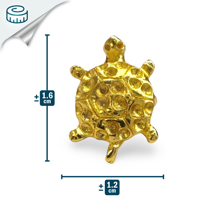 EARCUFF MUISCA TORTUGA - Unisex - Hecho a mano - Bañado en oro de 24 quilates
