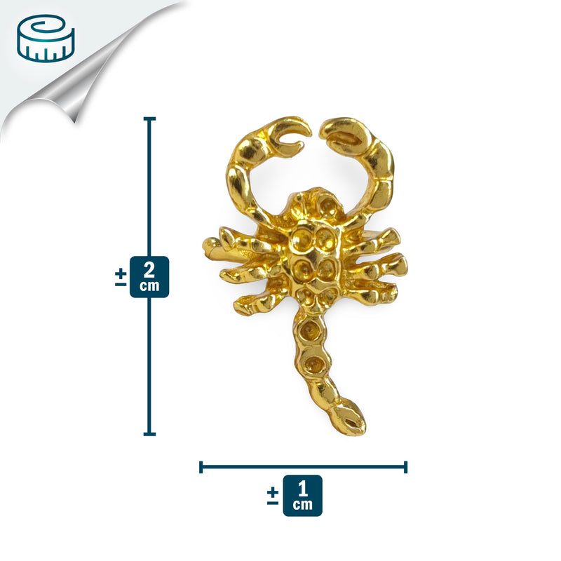 EARCUFF MUISCA ESCORPIÓN - Unisex - Hecho a mano - Bañado en oro de 24 quilates